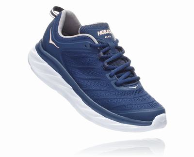 Hoka One One Akasa Női Ortopéd Cipő - Sötétkék/Rózsaszín [H5289-481]